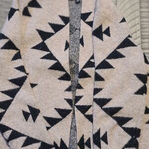 Frye Black and Cream Knit Sweater